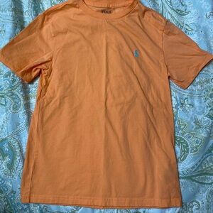 Washed but never worn boys orange polo t shirt medium (10/12)